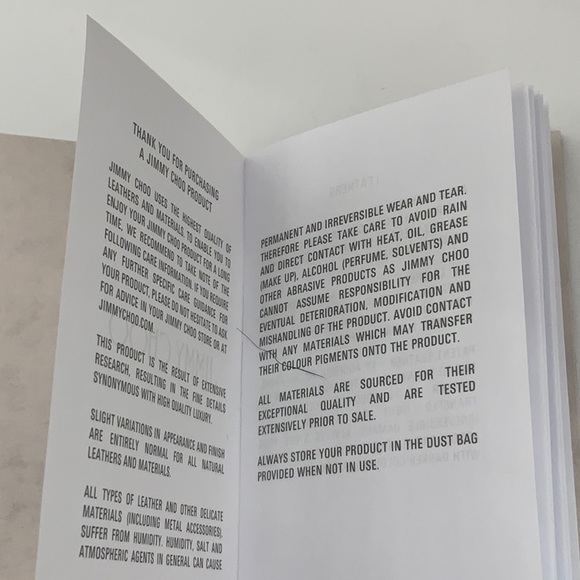 Jimmy Choo Shopping Bag & Care Card - Picture 4 of 7